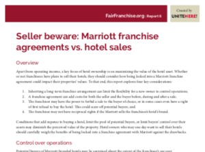 Report: Seller beware: Marriott franchise agreements vs. hotel sales